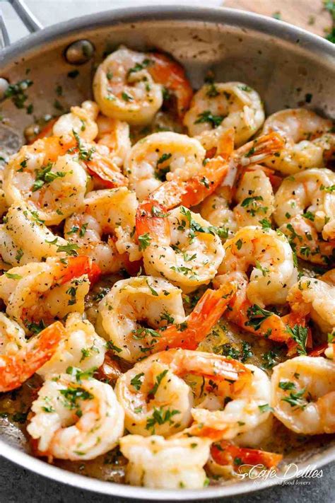 2 teaspoons finely chopped fresh garlic. Garlic Butter Shrimp Scampi - Cafe Delites