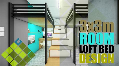 Loft Bed Design Ideas L 3x3 M Small Bedroom Youtube