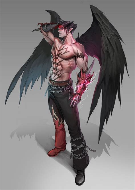 데빌진 재문 윤 Character Art Anime Character Design Fantasy Character Design