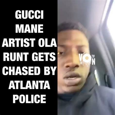 Gucci Manes Artist Ola Runt Gets Chased By Atlanta Police 🤦‍♂️ By