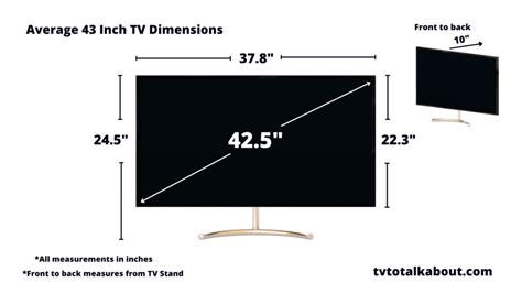 42 Inch Tv Dimensions Height And Width Leanne Kern