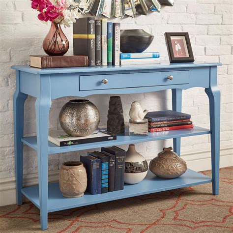 20 Blue Console Table With Drawers Homyhomee