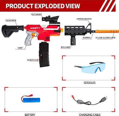 Buy Introducing Toy Gun For Nerf Guns 3 Shooting Modes DIY Customized