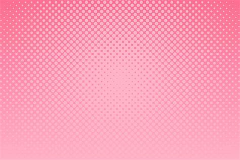 Pink Pop Art Background With Halftone Dots In Retro Comic Style Vector