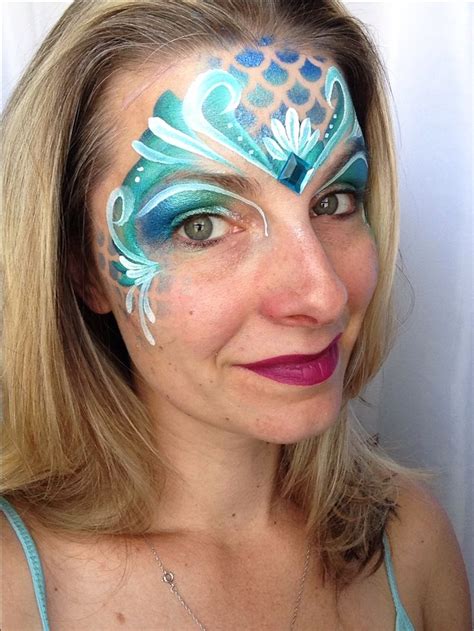 Mermaid Face Paint By Paint Girl Inspired By Jolene Schminken