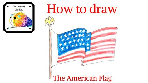 how to draw the american flag youtube