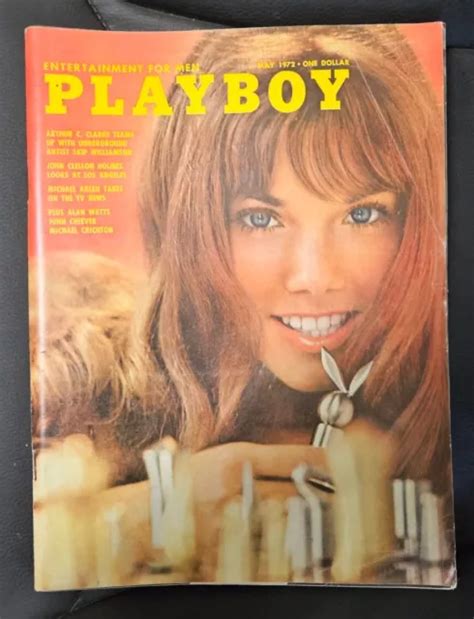 Playboy May Barbie Benton Cover Nude Deanna Baker Michael Crichton Picclick