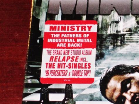 Ministry Relapse Limited Edition Cd 2012 Afm Records Usa 399 9