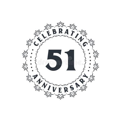 51 Anniversary Celebration Greetings Card For 51 Years Anniversary