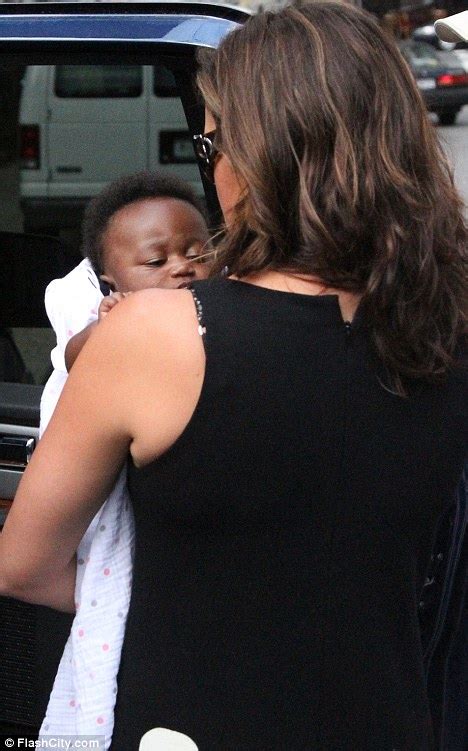 Mariska Hargitay Plants A Tender Kiss On New Adopted Daughter Amaya Daily Mail Online