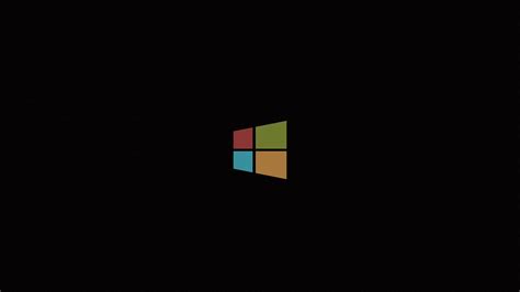 обои Простой фон минимализм Microsoft Майкрософт Виндоус черный
