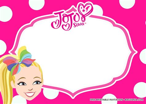 Get your tickets asap because a lot of cities are sold out!!!. FREE Jojo Siwa Birthday Invitation Templates | DREVIO