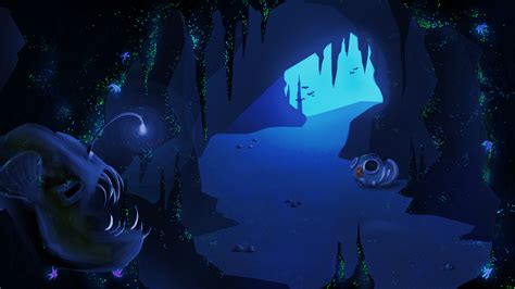 Artstation Bioluminescence Cave