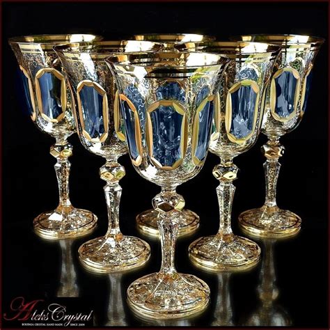 Бокалы из богемского хрусталя Crystal Glassware Crystal Glassware Antiques Bohemian Glass