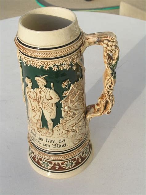 The domination of ebay obviously has settled in. Antique German Germany Beer Stein Mug Tankard 1 1/2 L Hand ...