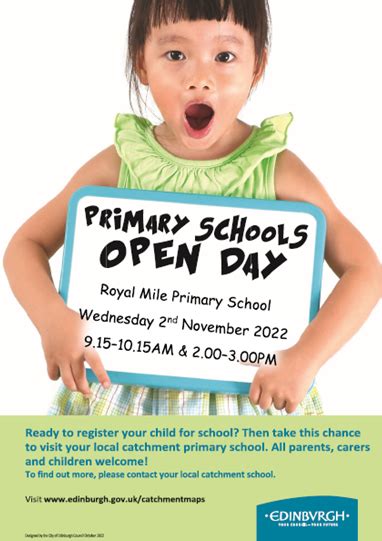 Primary 1 Open Day Royal Mile Primary School