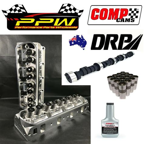 Pair Drp Chevy Alloy Heads Sbc High Performance Cylinder Heads 23