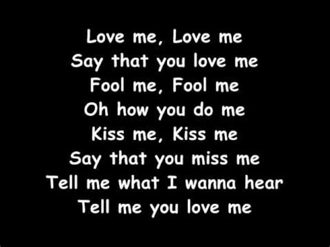 Kisses and caresses are only minor tests, babe. Love me - Justin Bieber Lyrics - YouTube
