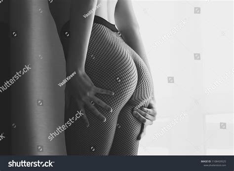 Crop Shot Seductive Naked Woman Bending Stock Photo