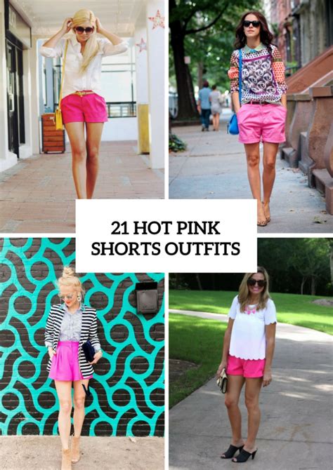 21 Women Outfits With Hot Pink Shorts Styleoholic