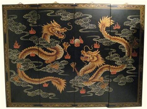 48w Chinese Happy Dragon Oriental Wall Panels Asian Wall Art