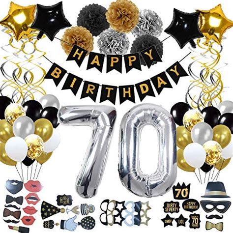 70th Birthday Decorations 70th Birthday Party Supplies For Men And Women