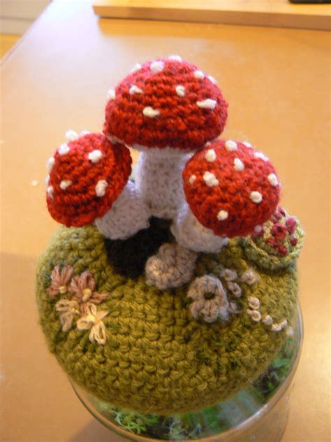 Crochet Mushroom Garden Crochet Amigurumi Knit Crochet Paving Ideas