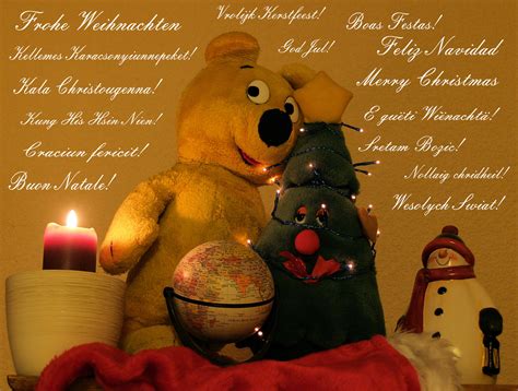 Der Gelbe Bär Wünscht Frohe Weihnachten Foto And Bild Quatsch Fun Und Rätselecke Günther