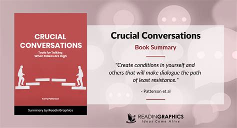 Book Summary Crucial Conversations Kerry Patterson