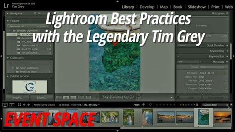 Start by selecting a source image that already has your keywords added. Lightroom Best Practices | Tim Grey - YouTube