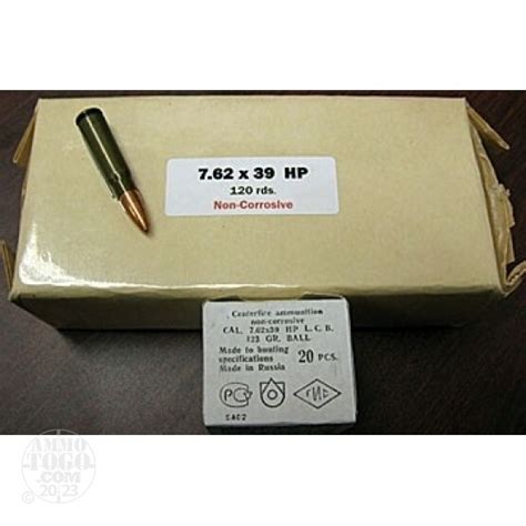 762x39 Hollow Point Ammo For Sale By Klimovsk Ammunition Plant 120