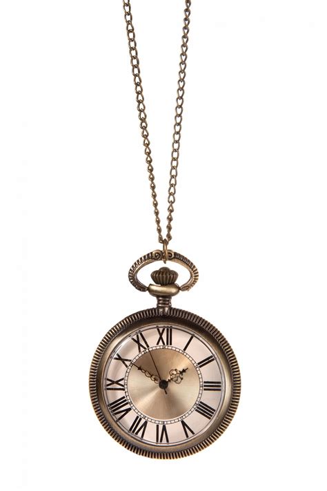 40s Simply Elegant Pocket Watch Necklace Gold