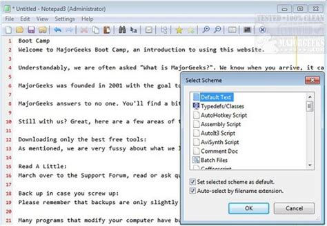 Notepad3 Provides Fast Scintilla Based Text Editing And More Majorgeeks
