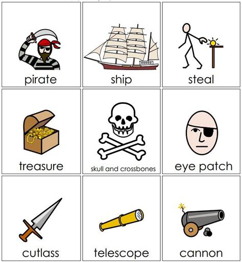 A Host Of Resources Including Illustrated Pirate Vocabulary Widgit Games Create A