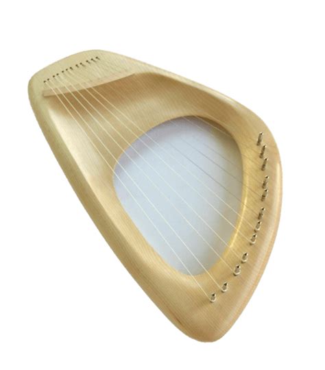 Lyre Harp 7 String Musical Instrument Pentatonic Ash Handcarved Waldorf ...