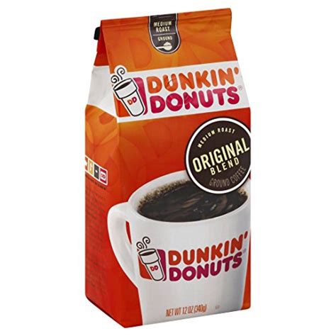 However, what they excel at is medium roasted coffee beans, which will provide you a sleek mouthful coffee brew that goes down so simple and leaves no powerful aftertaste behind. Dunkin' Donuts Original Blend Ground Coffee, 12 oz - Buy ...