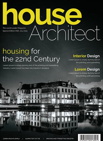Free Architecture Magazine Template Download 36 Magazines In Psd