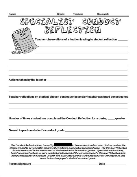 17 Best Images Of Reading Reflection Worksheet 7th Grade