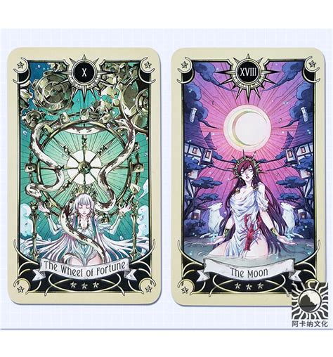 Mystical Manga Tarot Cards All English Version Boxed Playing Card Tarot