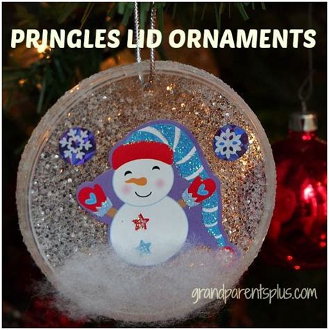 Pringles Lid Ornaments Holiday Crafts For Kids Classroom Christmas