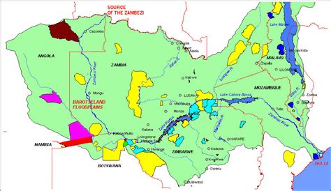 Module:location map/data/africa zambezi river is a location map definition used to overlay markers and labels on an equirectangular projection map of zambezi river. Map showing the area encompassed by the Zambezi River | المرسال