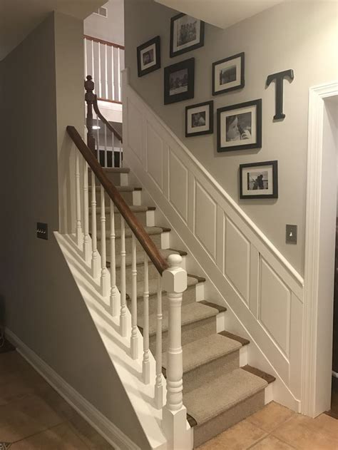 Back Stairs Hallway Designs Wainscoting Stairs House Design
