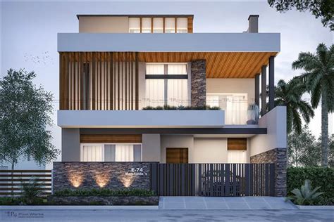 Exterior Render For Mr Kamal On Behance Bungalow House Design