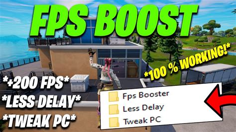 How To Boost Fps And Fix Fps Drops In Fortnite Chapter 4 Fix Delay