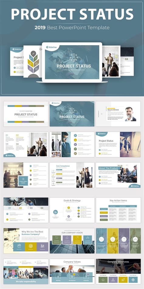 Project Status Powerpoint Template In 2021 Presentation Slides Design
