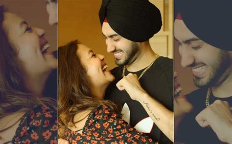Neha Kakkar Rohapreet Singh Share Passionate Kiss As They Celebrate