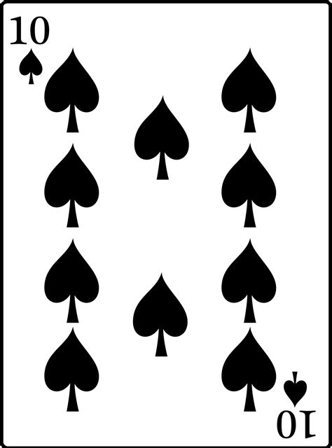 Clipart 10 Of Spades