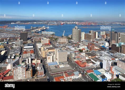 Aerial Photo Of Durban Cbd And Harbour Stock Photo Alamy