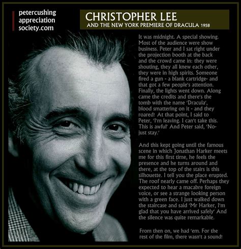 This was hammer films' first attempt to modernize its dracula movies with christopher lee. PETERCUSHINGBLOG.BLOGSPOT.COM (PCASUK): CHRISTOPHER LEE ...