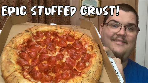 Papa Johns New Epic Pepperoni Stuffed Crust Pizza Youtube